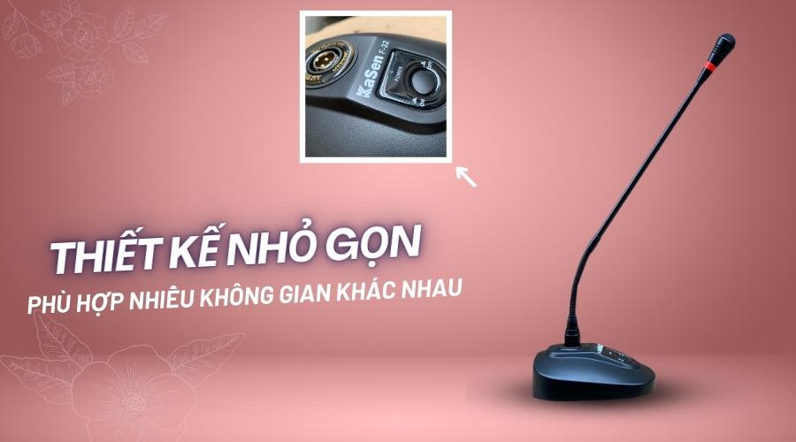 Micro cổ ngỗng Kasen F-32 chính hãng